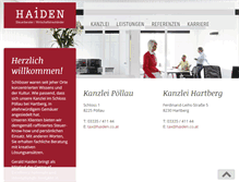 Tablet Screenshot of haiden.co.at